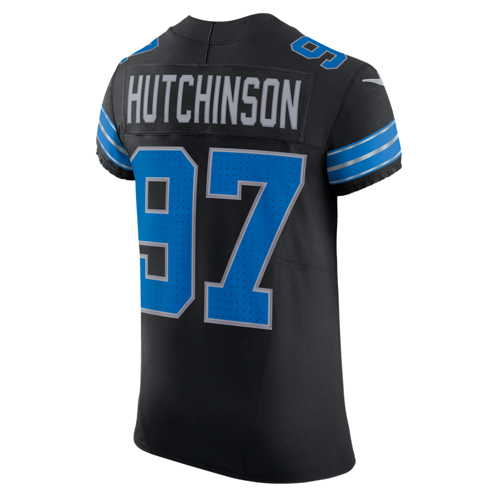 Men's Nike Detroit Lions Aidan Hutchinson Black Alternate Vapor F.U.S.E. Elite NFL Jersey