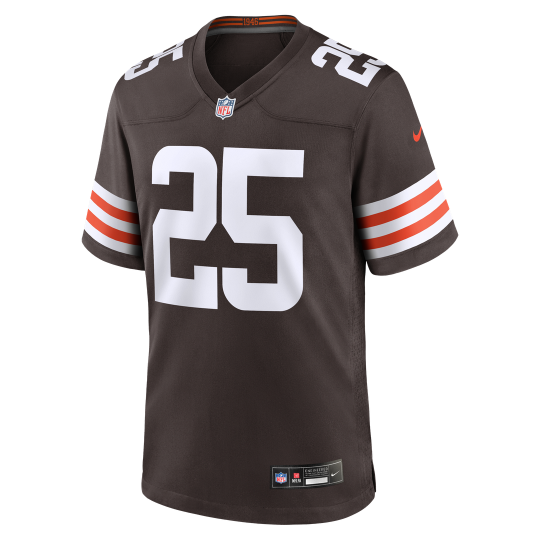 Men's Nike Cleveland Browns Andre Szmyt Brown Team Game NFL Jersey