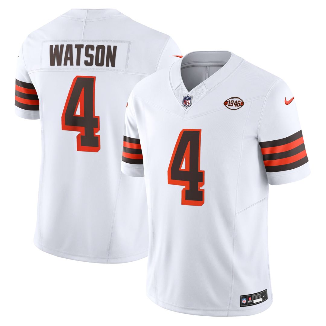 Men's Nike Cleveland Browns Deshaun Watson Brown Vapor F.U.S.E. Limited NFL Jersey