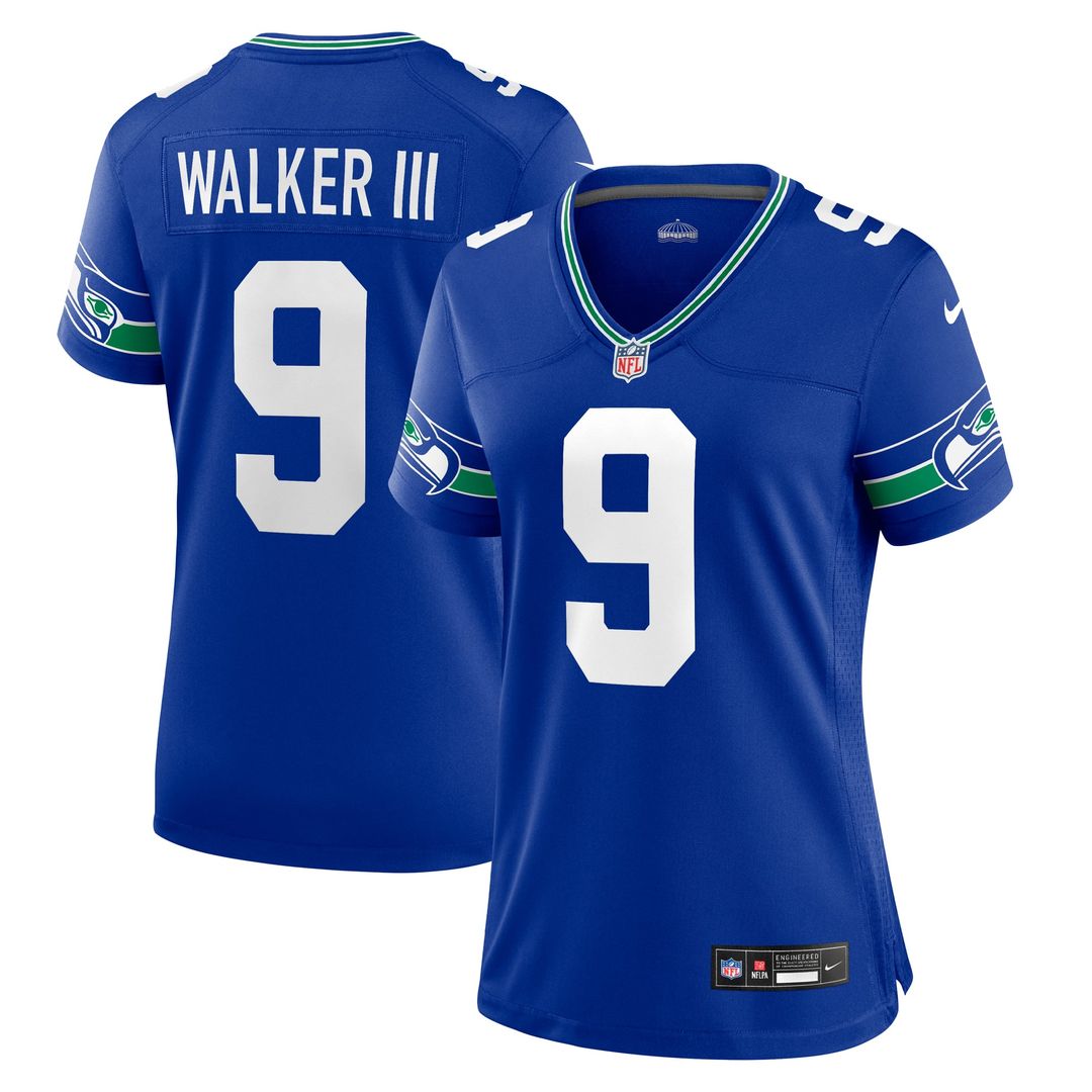Women's Nike Seattle Seahawks Kenneth Walker III Royal Player NFL Jersey