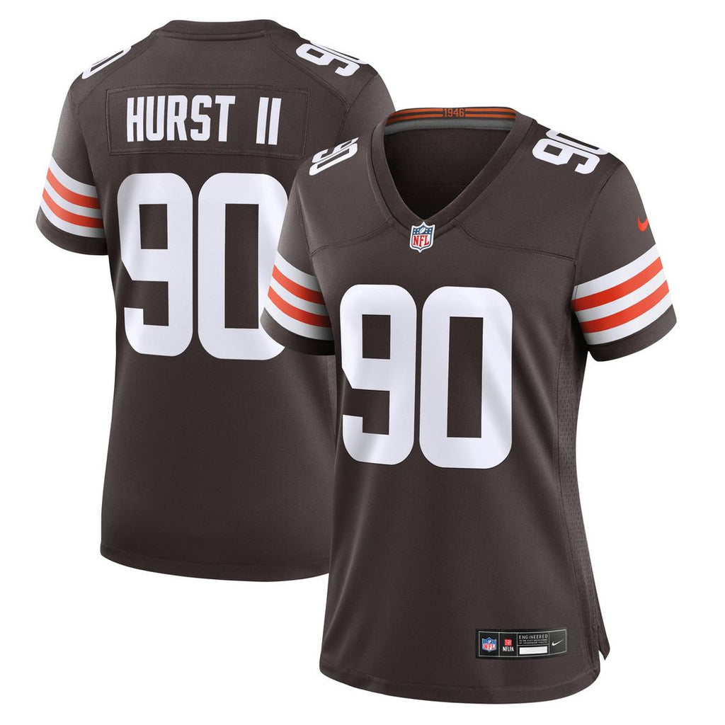 Women's Nike Cleveland Browns Maurice Hurst II Brown Game NFL Jersey
