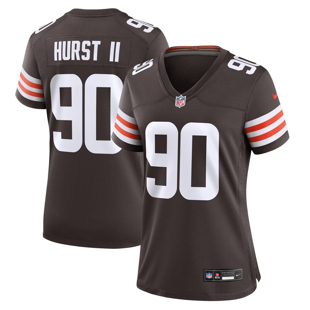 Women's Nike Cleveland Browns Maurice Hurst II Brown Game NFL Jersey