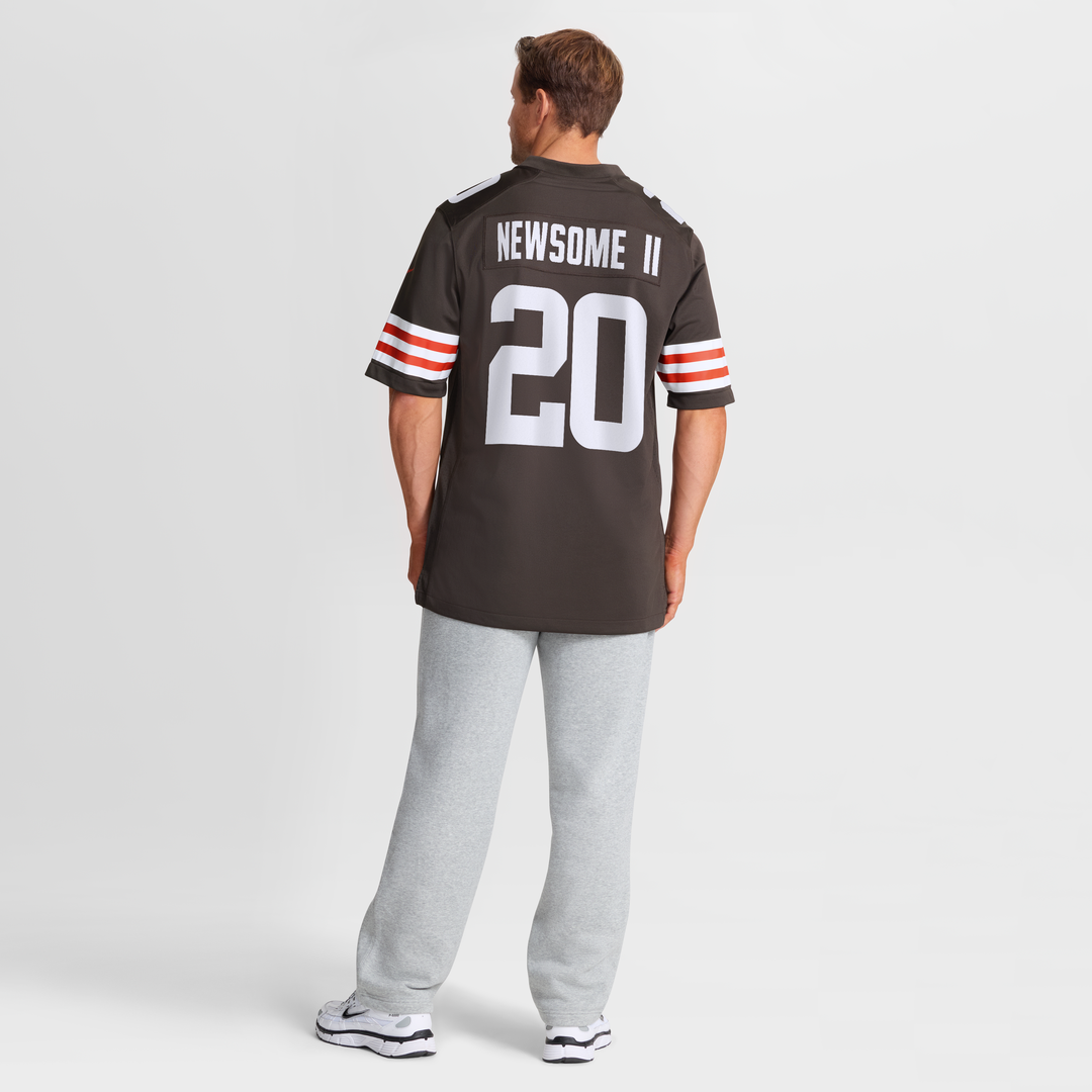 Men's Nike Cleveland Browns Greg Newsome II Brown Game NFL Jersey
