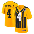 Men's Nike Pittsburgh Steelers DK Metcalf Gold Alternate 1933 Throwback Game NFL Jersey