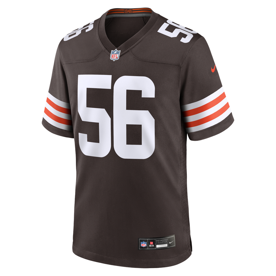 Men's Nike Cleveland Browns Luke Wypler Brown Team Game NFL Jersey