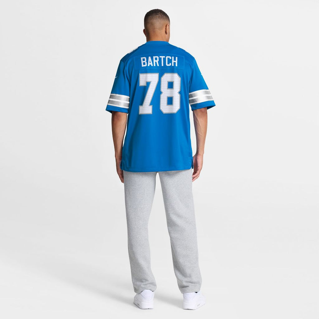 Men's Nike Detroit Lions Ben Bartch Blue Team Game NFL Jersey