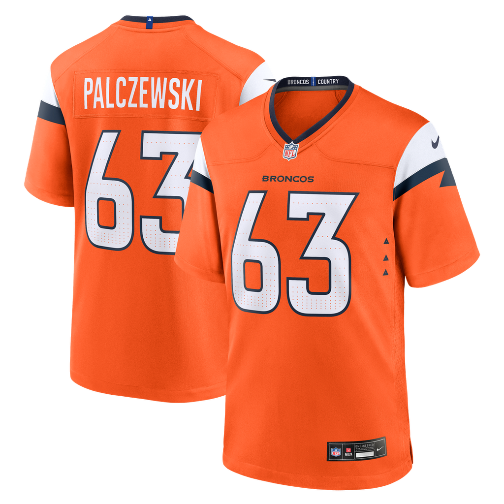 Men's Nike Denver Broncos Alex Palczewski Orange Team Game NFL Jersey
