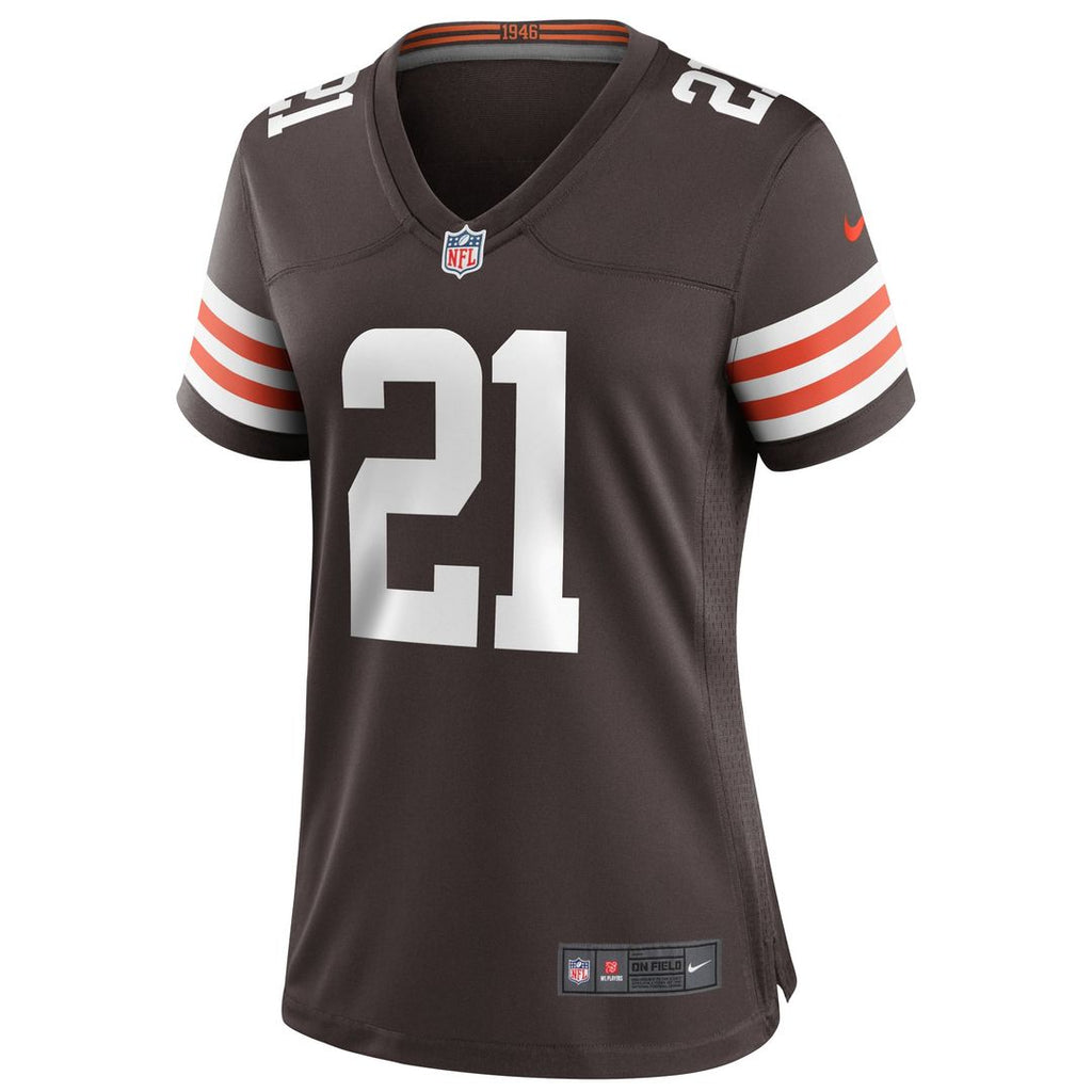 Women's Nike Cleveland Browns Denzel Ward Brown Player Game NFL Jersey