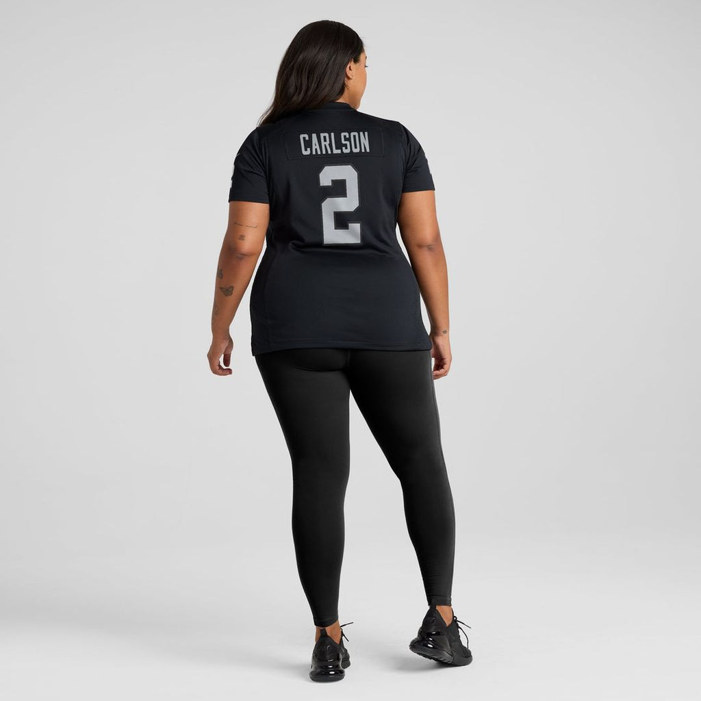 Women's Nike Las Vegas Raiders Daniel Carlson Black Player Game NFL Jersey