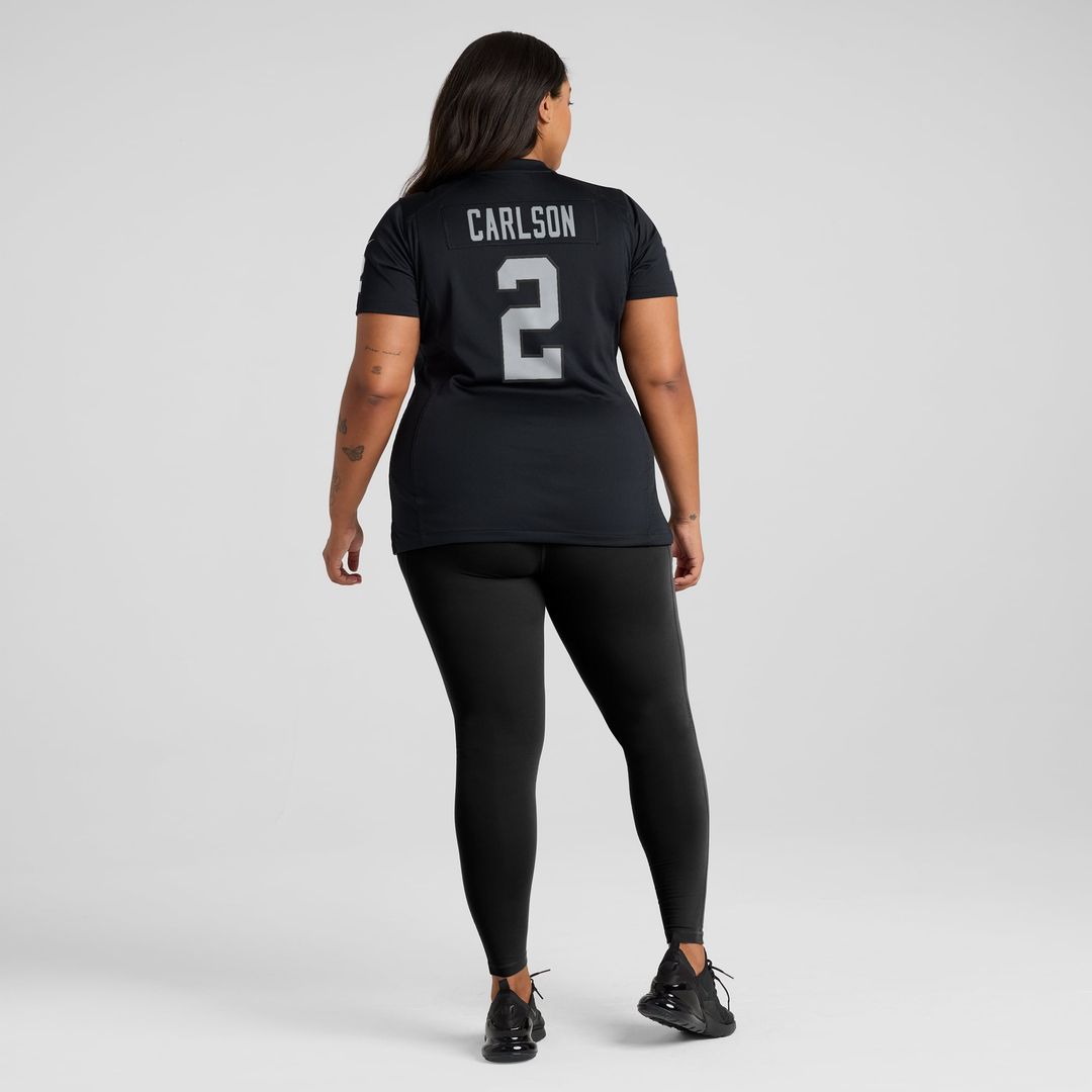 Women's Nike Las Vegas Raiders Daniel Carlson Black Player Game NFL Jersey