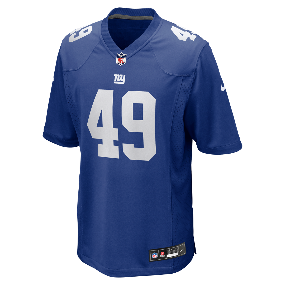 Men's Nike New York Giants Tremaine Edmunds Royal Team Game NFL Jersey