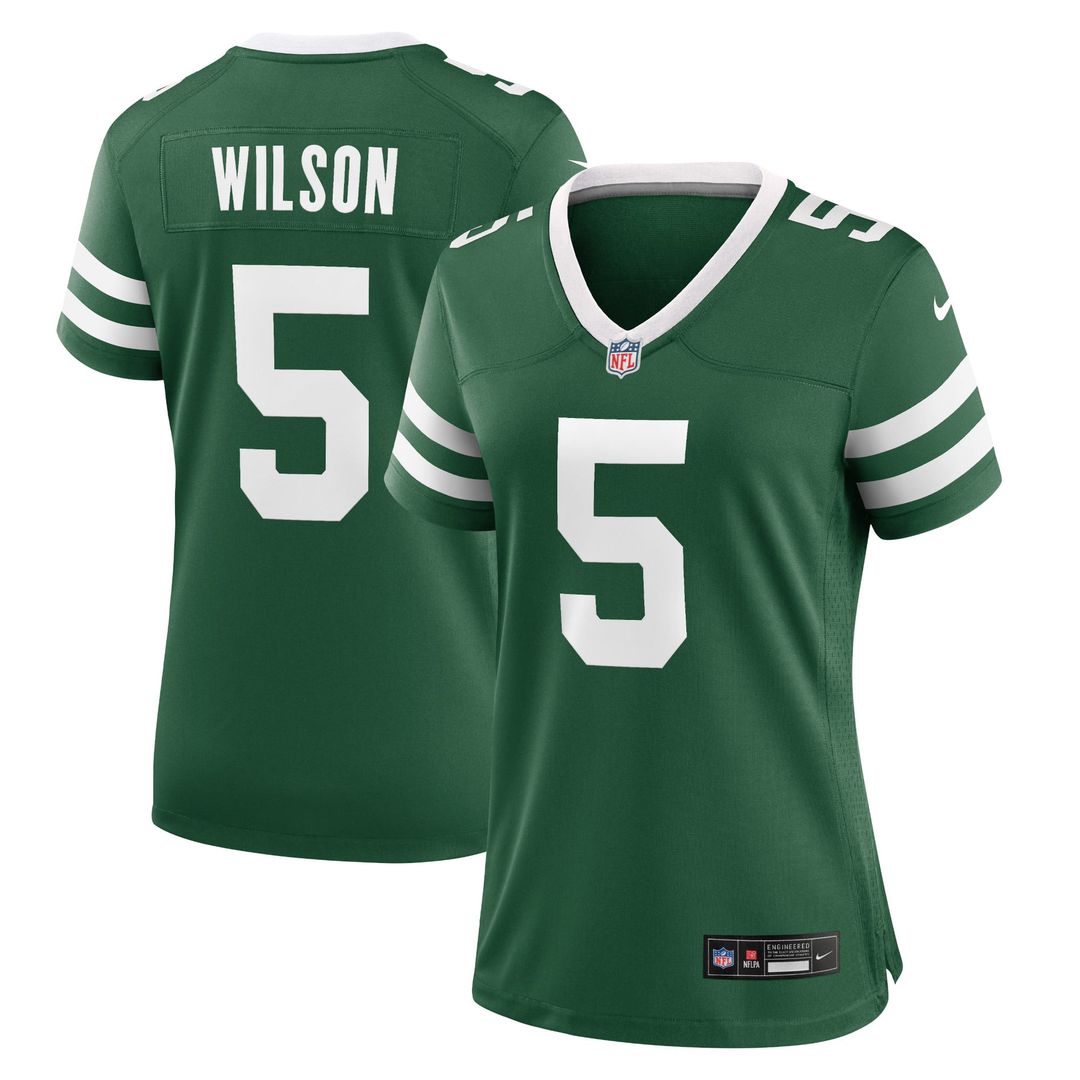 Women's Nike New York Jets Garrett Wilson Legacy Black Alternate Game NFL Jersey