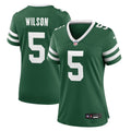 Women's Nike New York Jets Garrett Wilson Legacy Green Game NFL Jersey