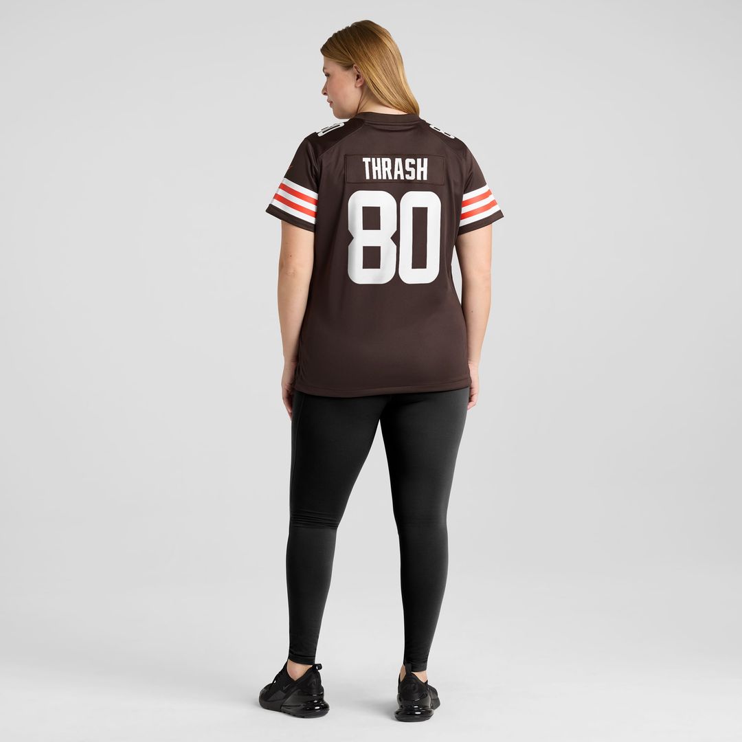 Women's Nike Cleveland Browns Jamari Thrash Brown Game NFL Jersey