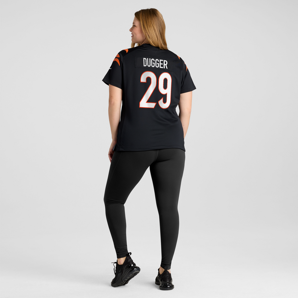 Women's Nike Cincinnati Bengals Kyle Dugger Black Team Game NFL Jersey