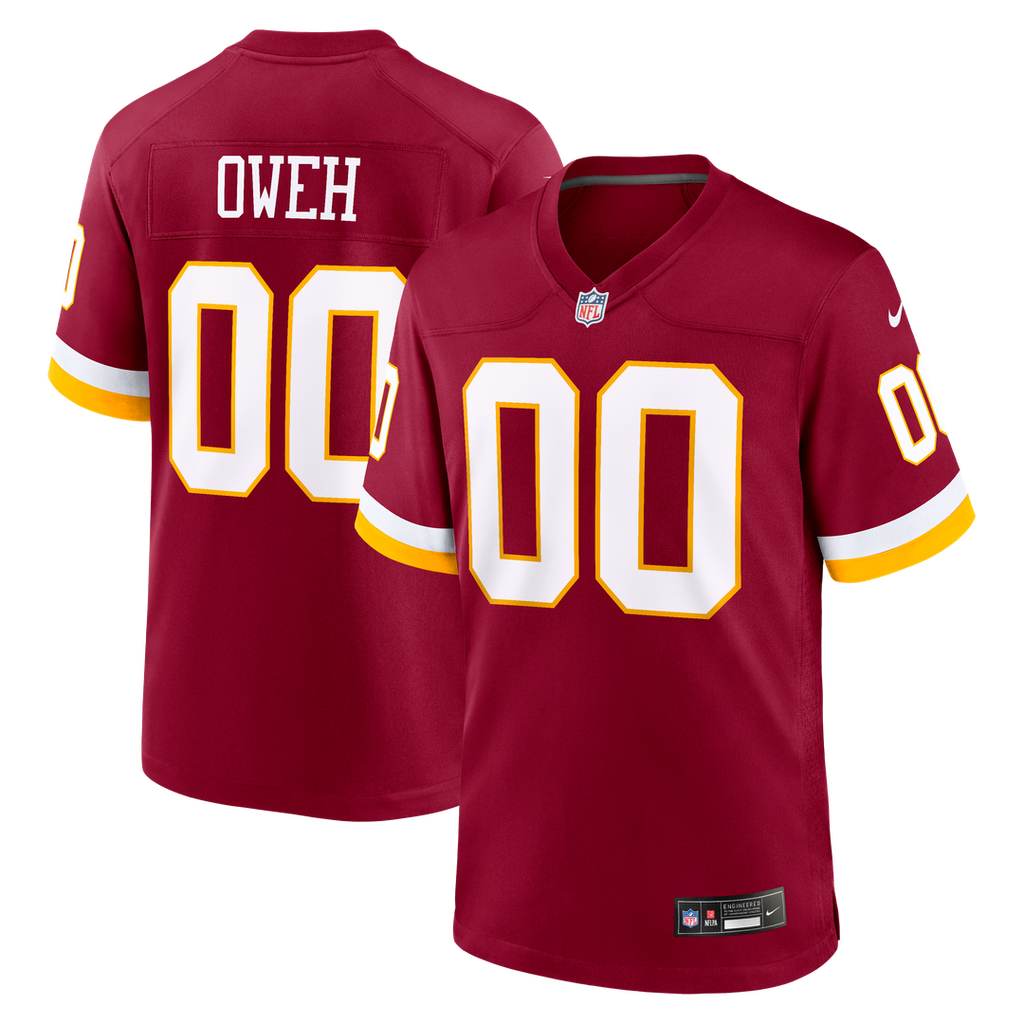 Men's Nike Washington Commanders Odafe Oweh Burgundy Game NFL Jersey