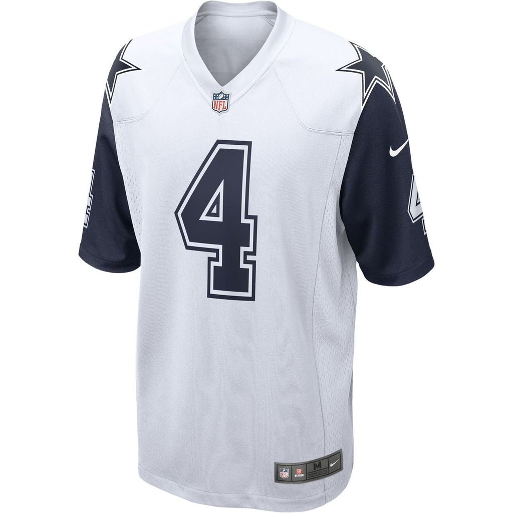 Men's Nike Dallas Cowboys Dak Prescott Navy Alternate Game Team NFL Jersey
