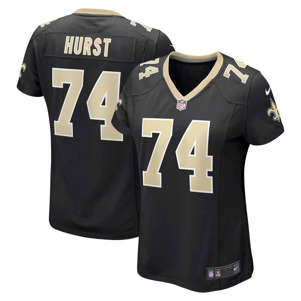 Women's Nike New Orleans Saints James Hurst Black Game NFL Jersey