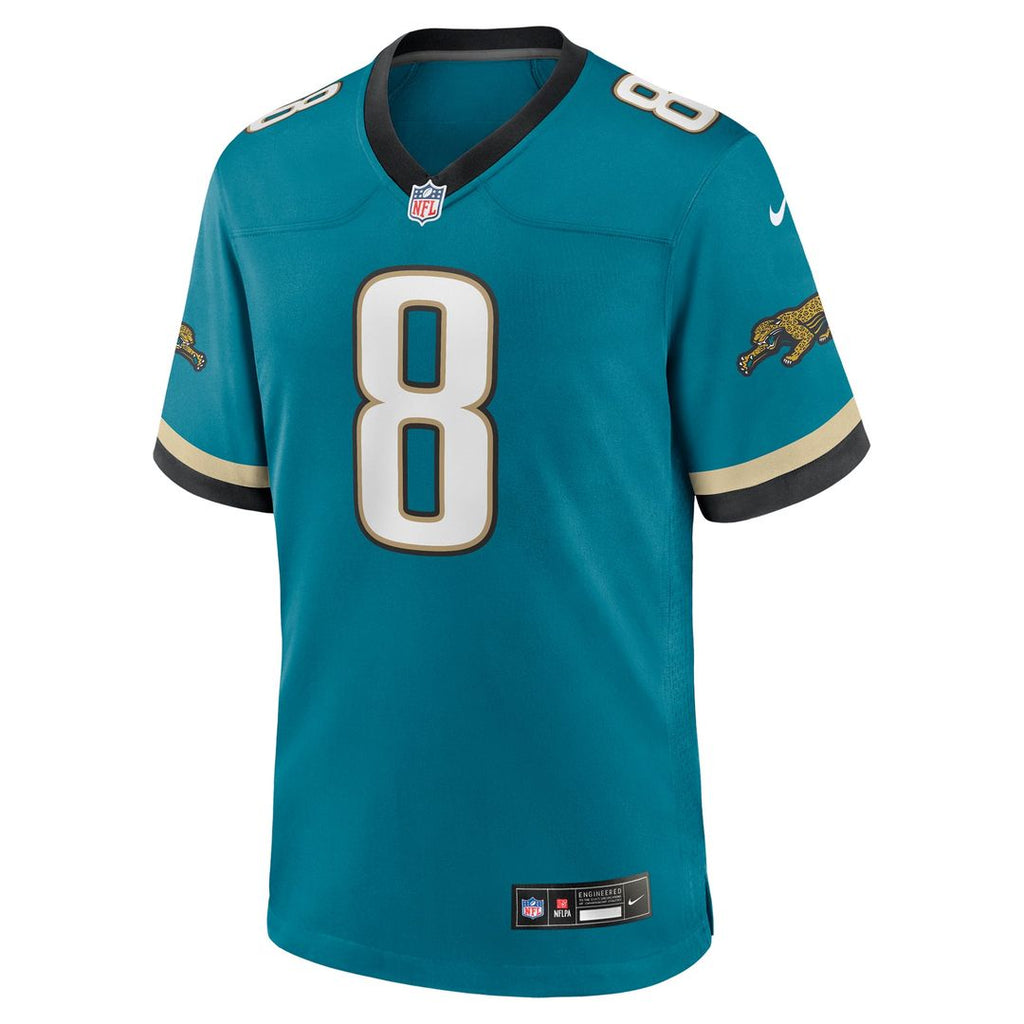Men's Nike Jacksonville Jaguars Mark Brunell Teal Retired Player Alternate Game NFL Jersey