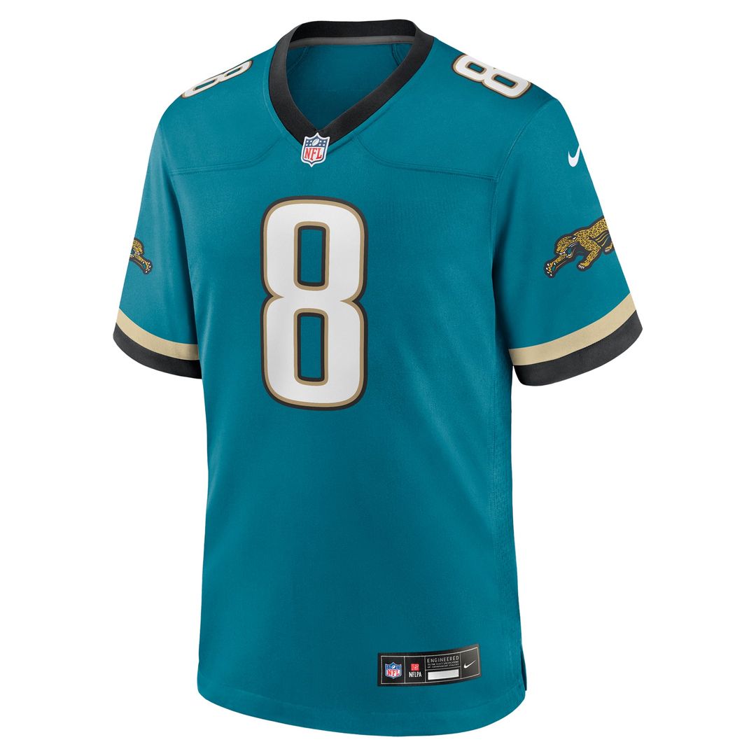 Men's Nike Jacksonville Jaguars Mark Brunell Teal Retired Player Alternate Game NFL Jersey