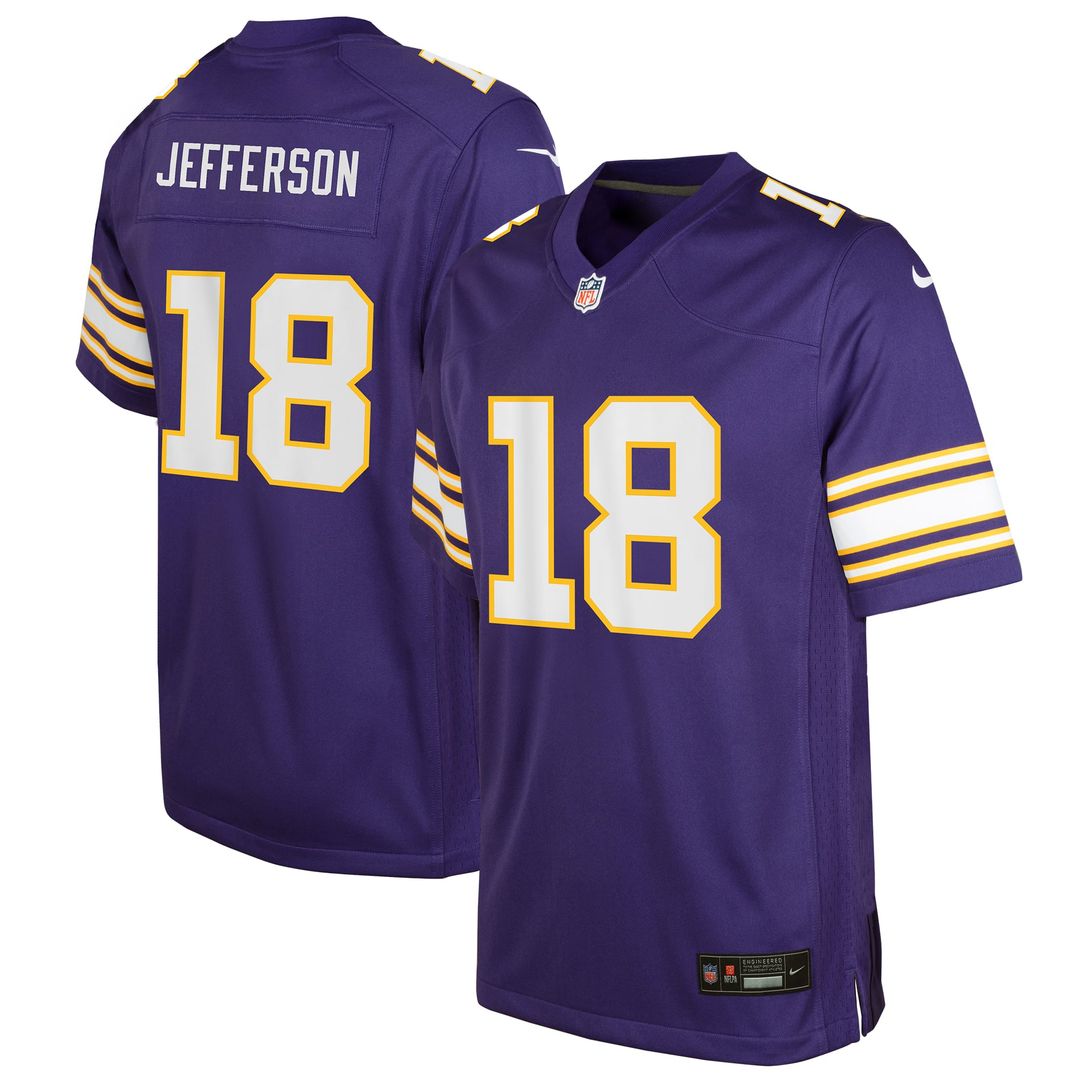 Youth Nike Minnesota Vikings Justin Jefferson White Game NFL Jersey