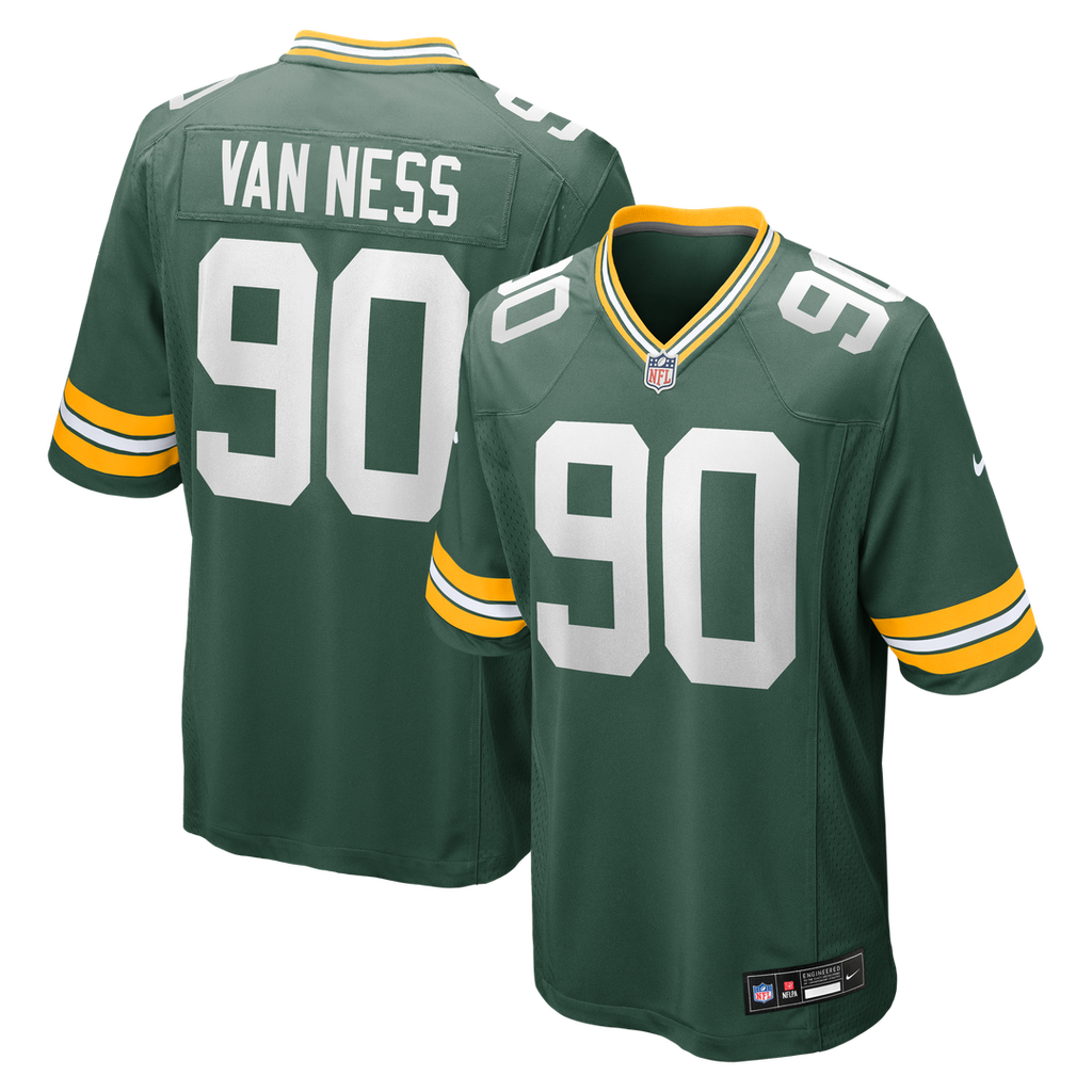 Men's Nike Green Bay Packers Lukas Van Ness Green Game NFL Jersey