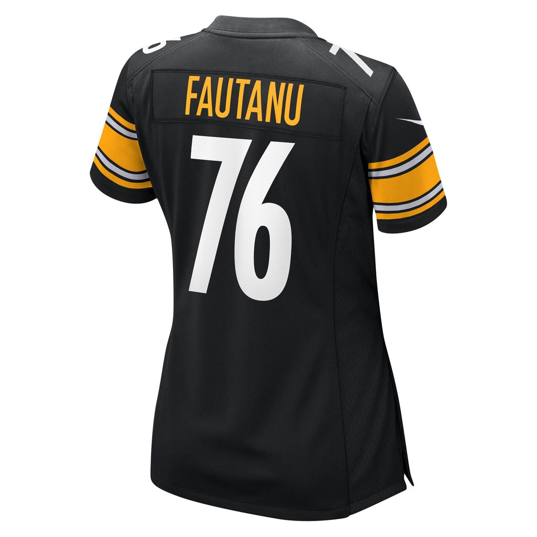 Women's Nike Pittsburgh Steelers Troy Fautanu Black Game NFL Jersey