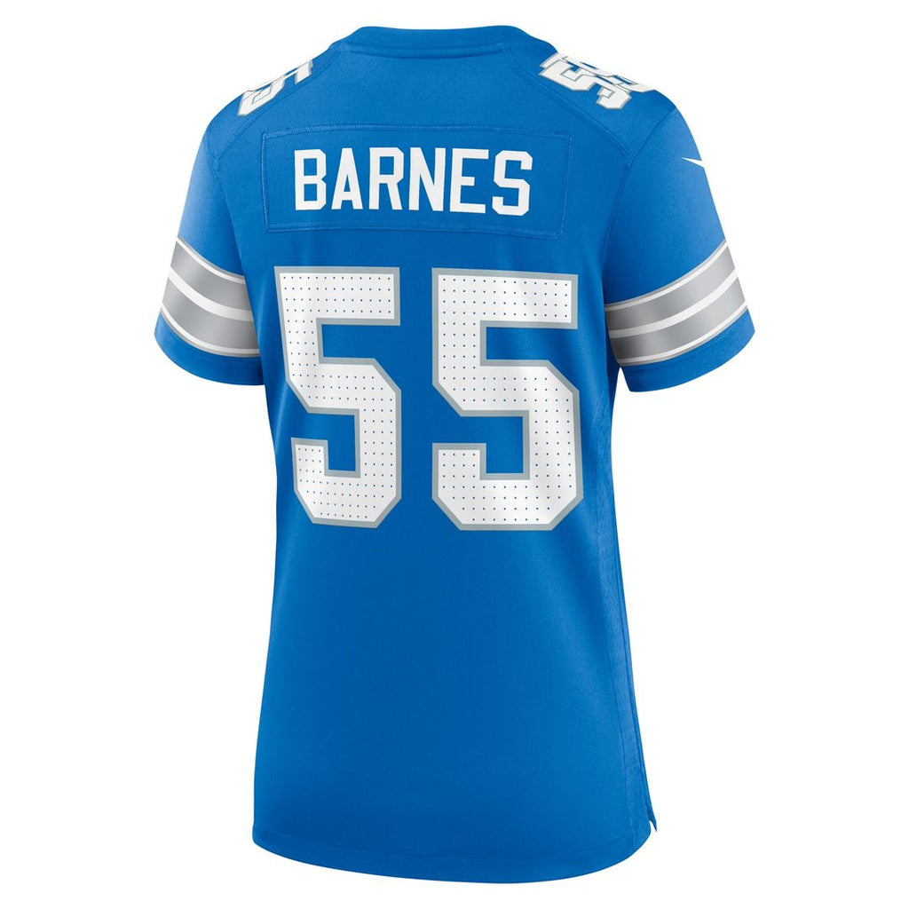 Women's Nike Detroit Lions Derrick Barnes Blue Team Game NFL Jersey