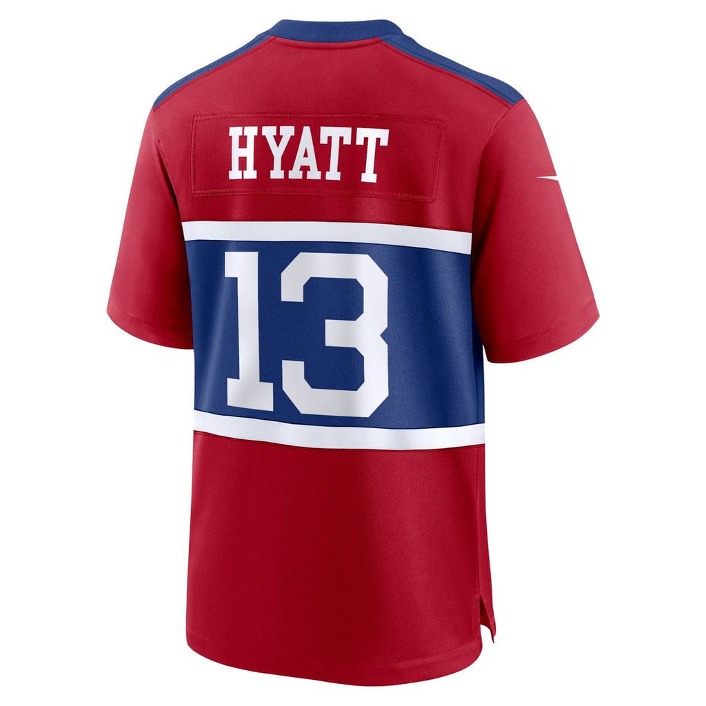 Youth Nike New York Giants Jalin Hyatt Red Game NFL Jersey
