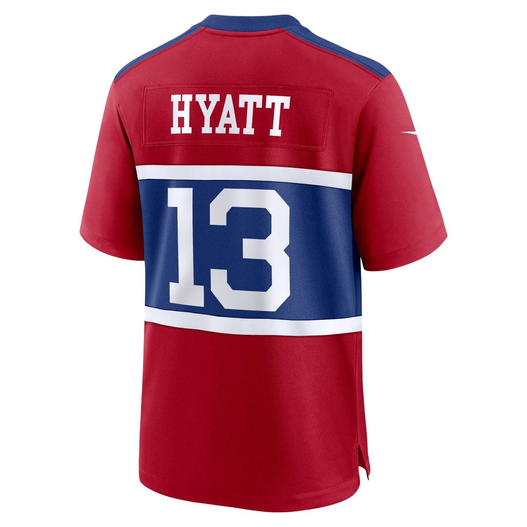 Youth Nike New York Giants Jalin Hyatt Red Game NFL Jersey