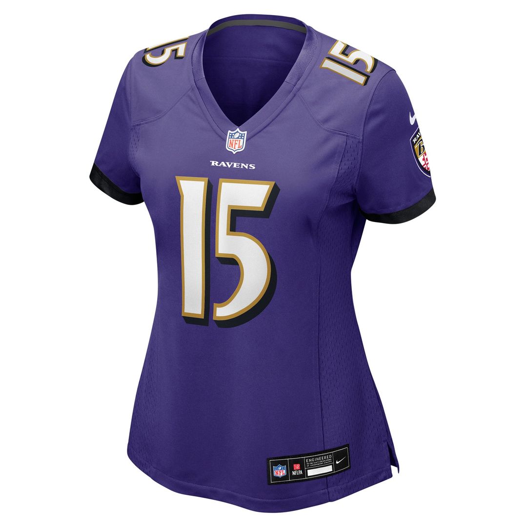 Women's Nike Baltimore Ravens Cooper Rush Purple Team Game NFL Jersey