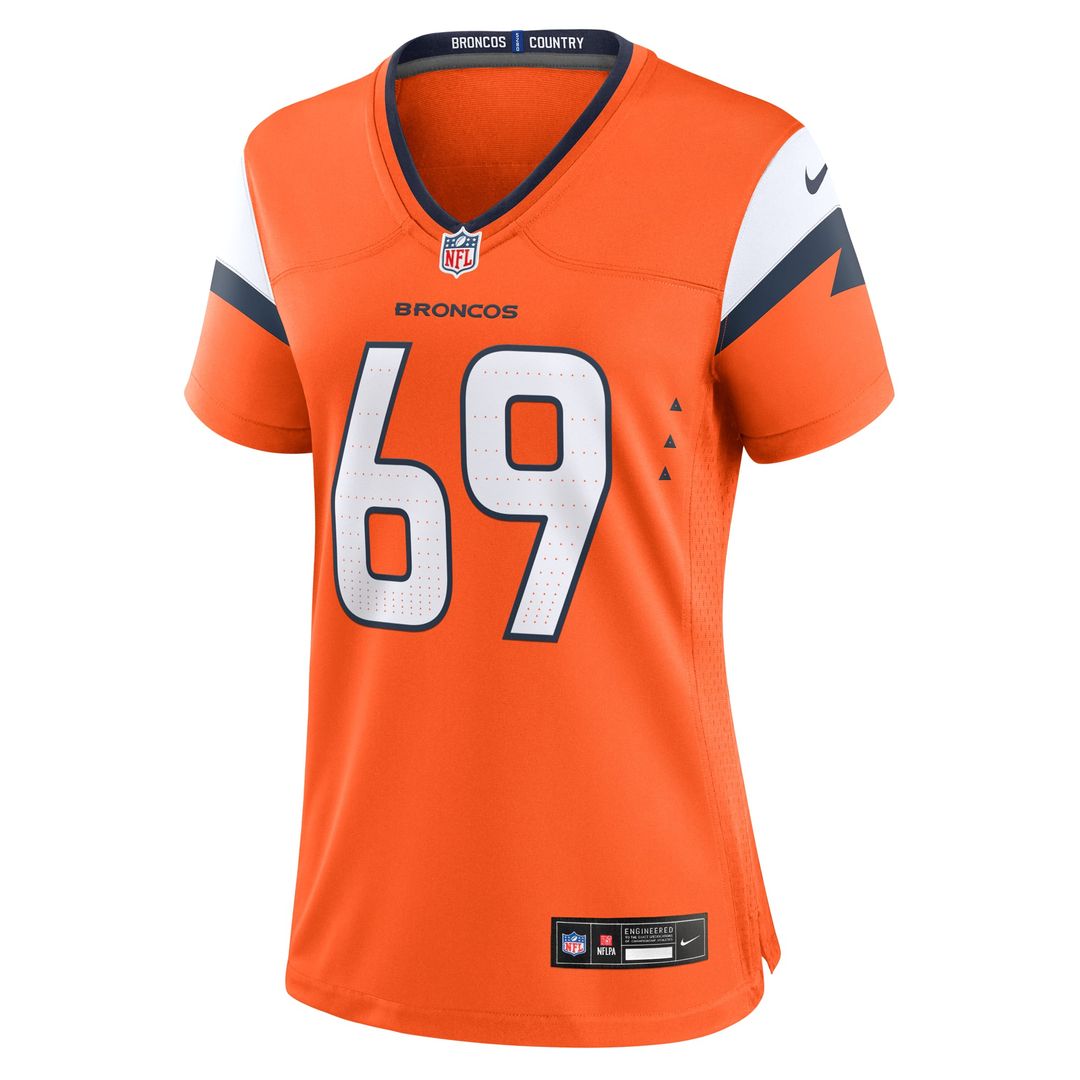 Women's Nike Denver Broncos Mike McGlinchey Orange Team Game NFL Jersey