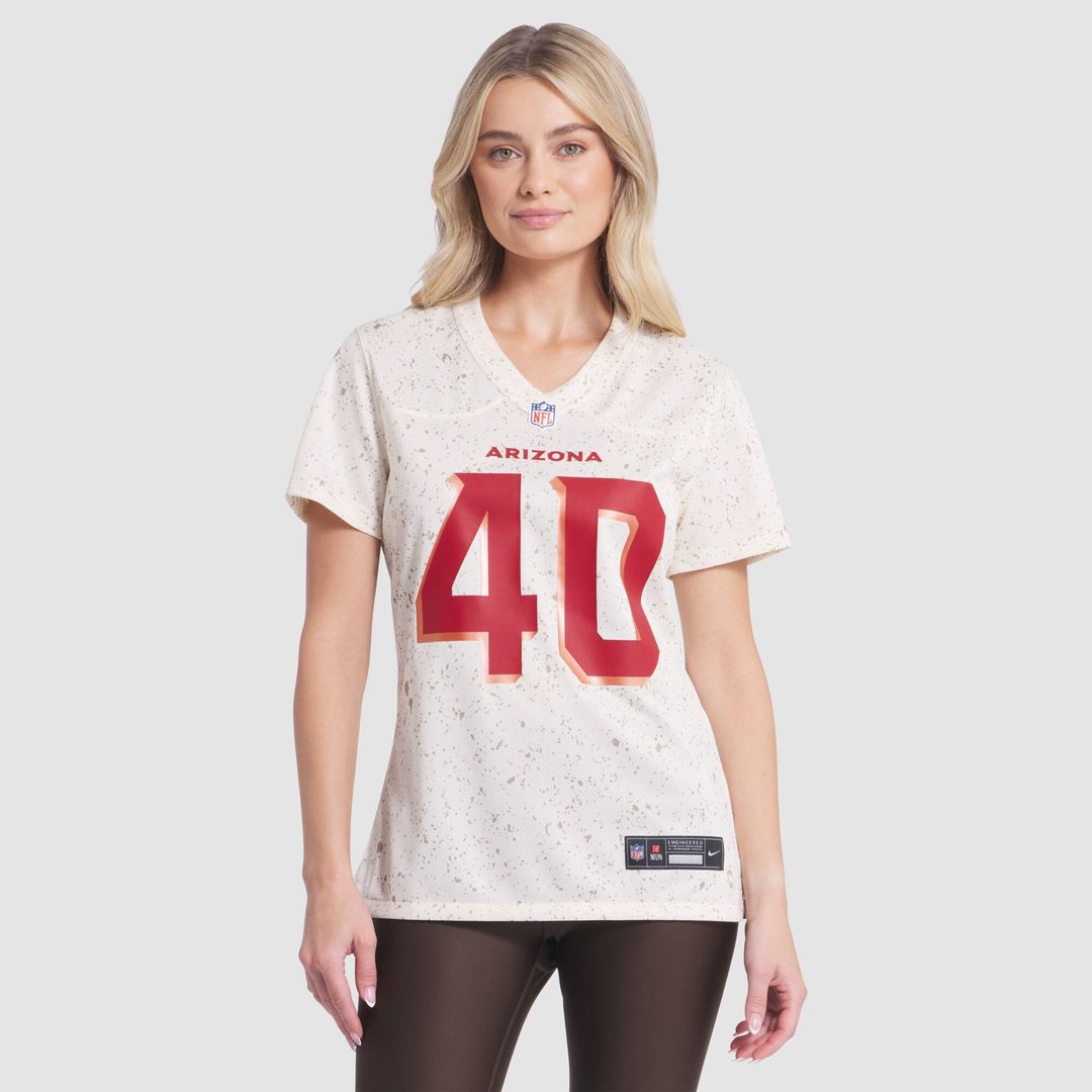 Women's Nike Arizona Cardinals Pat Tillman Natural 2025 Rivalries Collection Retired Player Game NFL Jersey