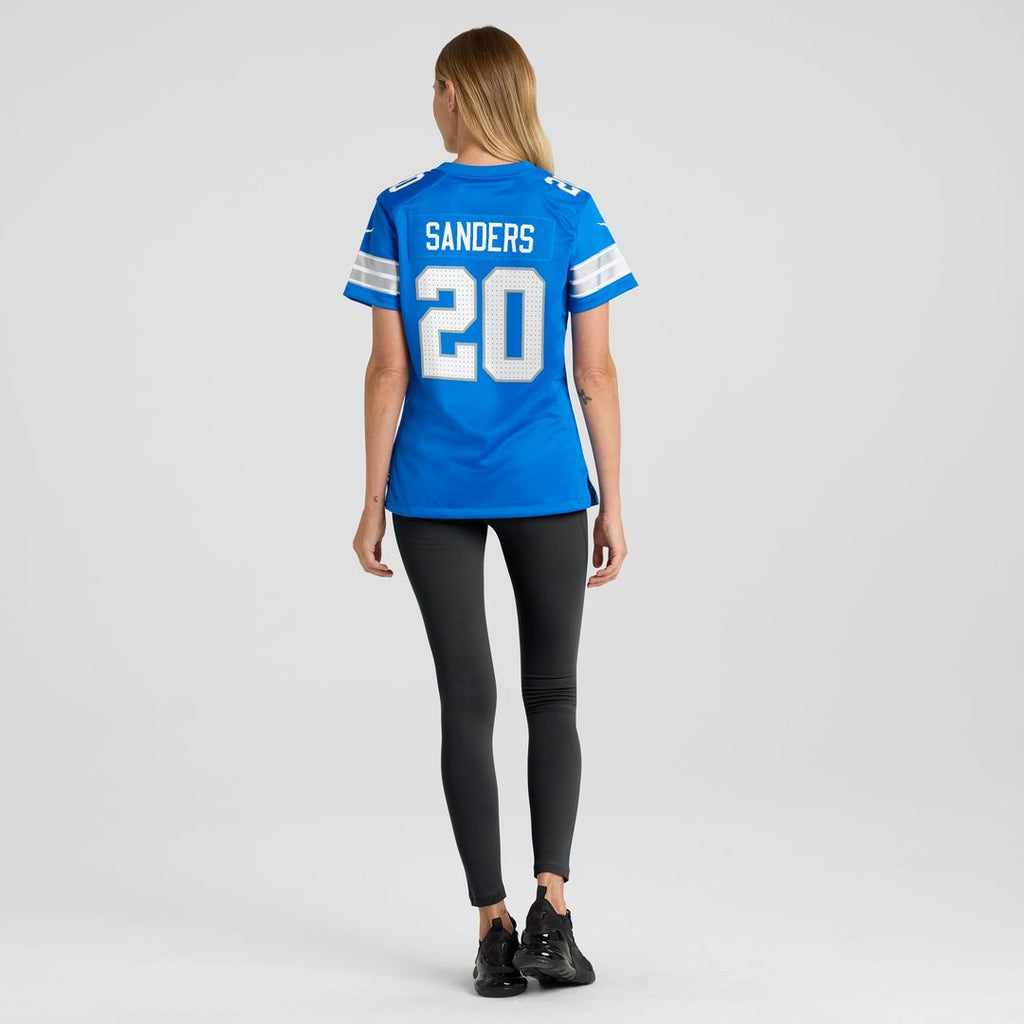 Women's Nike Detroit Lions Barry Sanders Blue Retired Player Game NFL Jersey