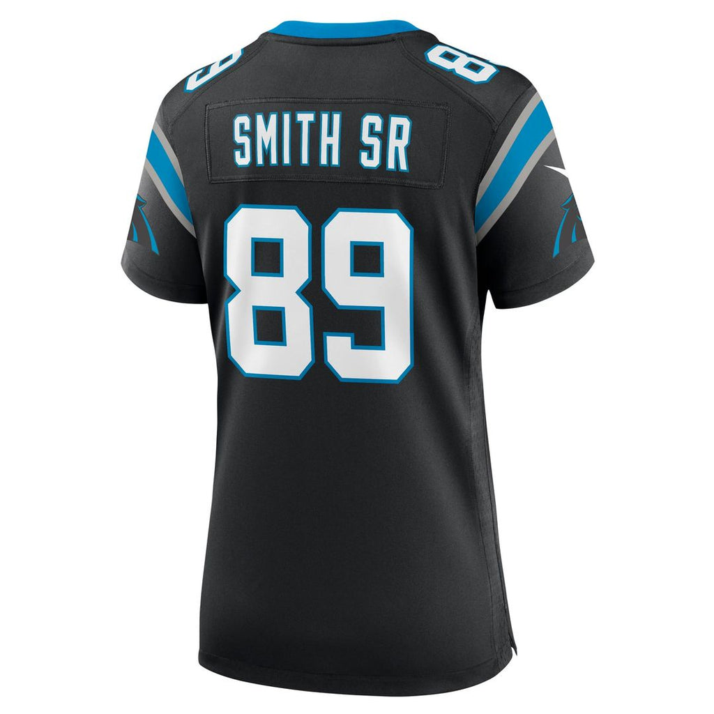 Women's Nike Carolina Panthers Steve Smith Sr. Black Retired Player Game NFL Jersey