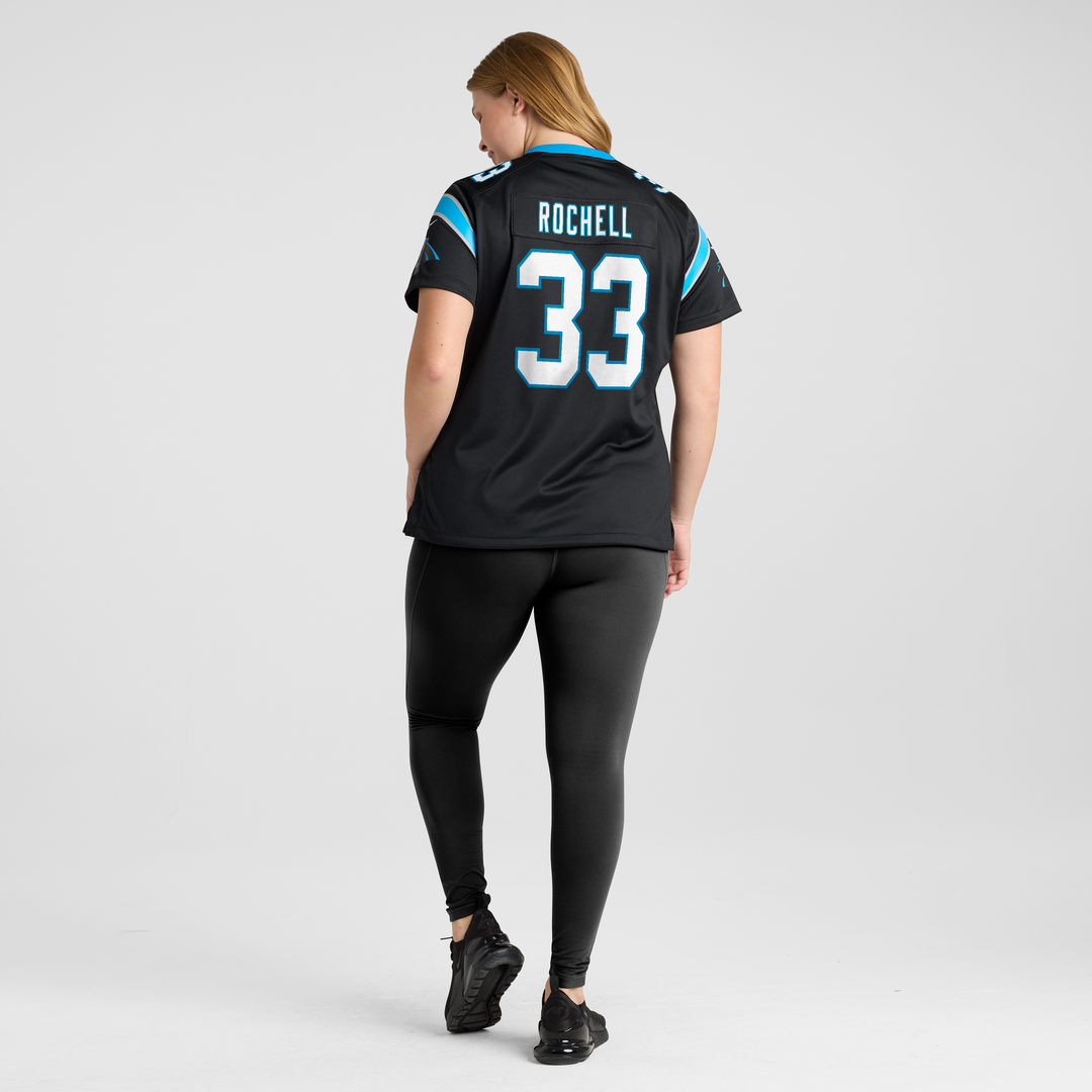 Women's Nike Carolina Panthers Robert Rochell Black Team Game NFL Jersey