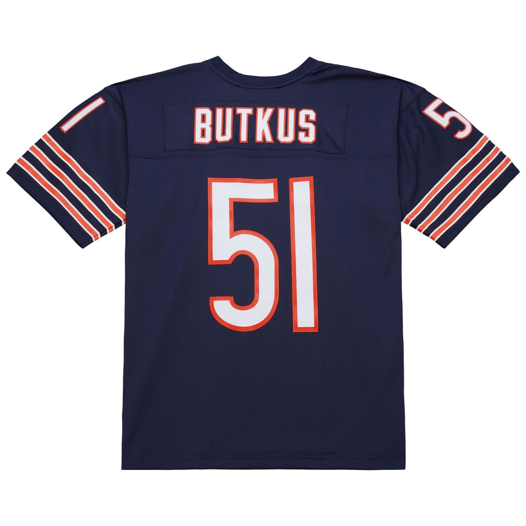 Men's Mitchell & Ness Chicago Bears Dick Butkus Navy Legacy Replica NFL Jersey
