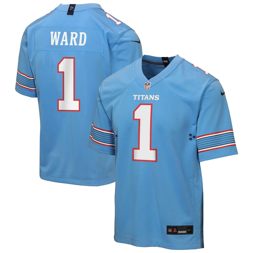 Youth Nike Tennessee Titans Cameron Ward Light Blue Game NFL Jersey