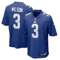 Men's Nike New York Giants Russell Wilson Royal Game NFL Jersey