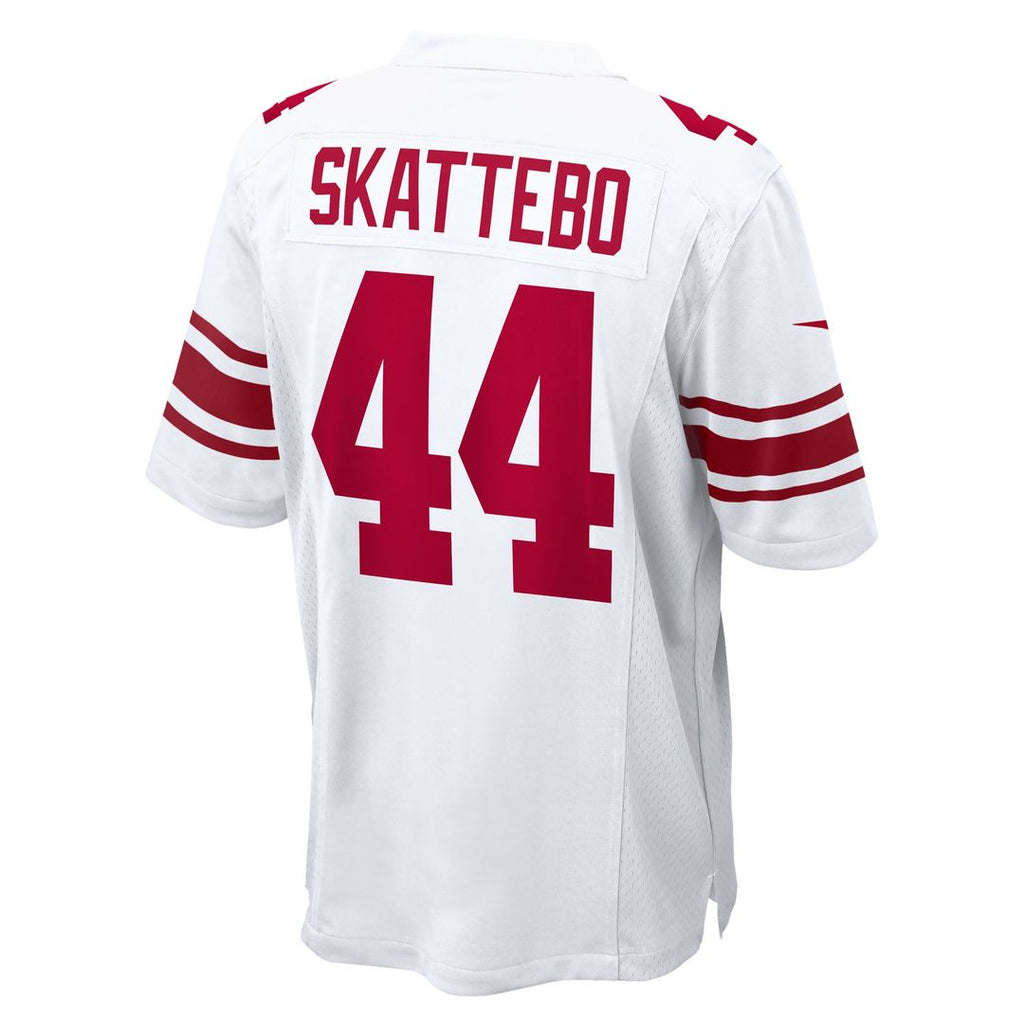 Men's Nike New York Giants Cam Skattebo White Game NFL Jersey