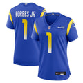 Women's Nike Los Angeles Rams Emmanuel Forbes Jr. Royal Team Game NFL Jersey