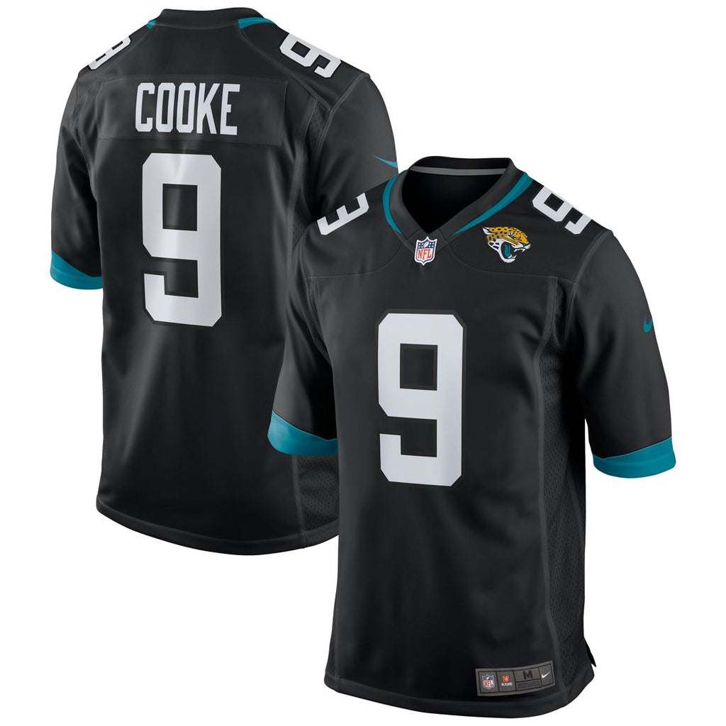Men's Nike Jacksonville Jaguars Logan Cooke Black Game NFL Jersey