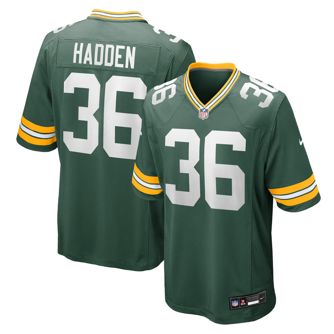 Men's Nike Green Bay Packers Kamal Hadden Green Team Game NFL Jersey