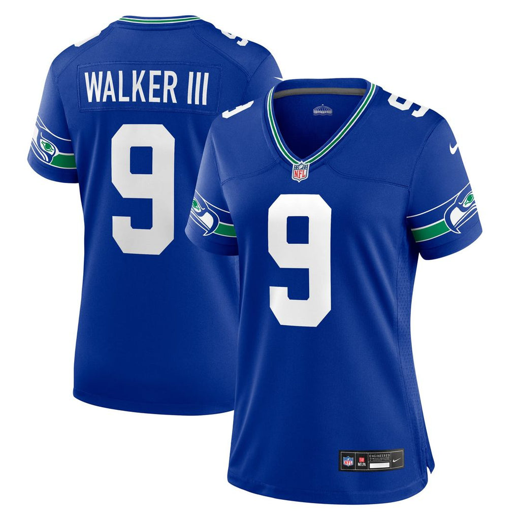 Women's Nike Seattle Seahawks Kenneth Walker III Royal Player NFL Jersey