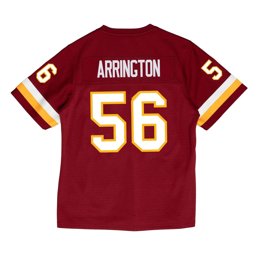 Men's Mitchell & Ness Washington Commanders LaVar Arrington Burgundy 2001 Legacy Throwback Replica NFL Jersey