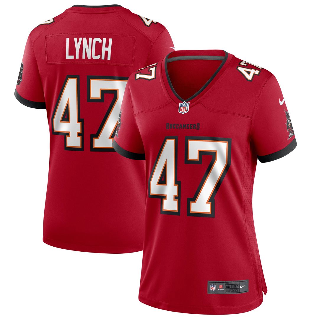 Women's Nike Tampa Bay Buccaneers John Lynch Red Game Retired Player NFL Jersey
