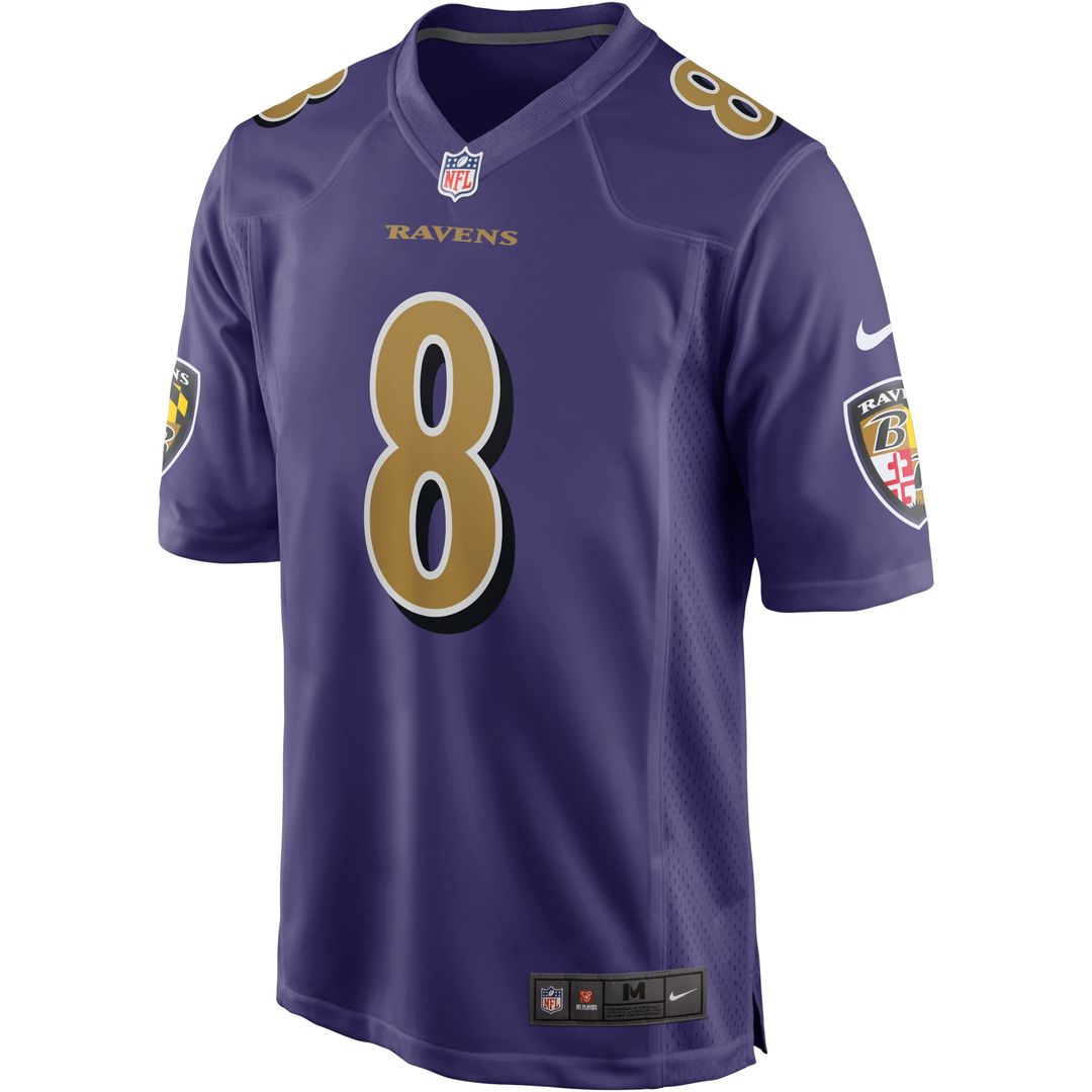 Men's Nike Baltimore Ravens Lamar Jackson Purple Alternate Game NFL Jersey