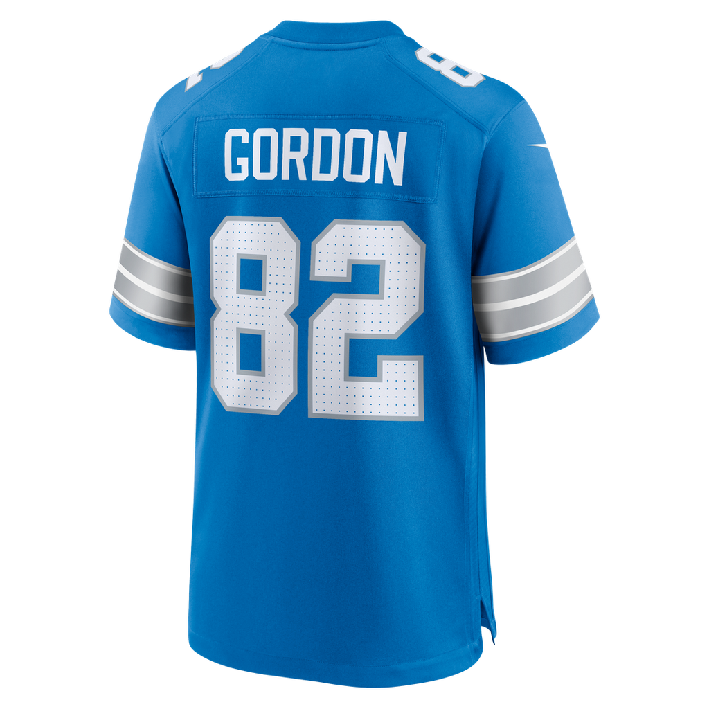 Men's Nike Detroit Lions Thomas Gordon Blue Team Game NFL Jersey