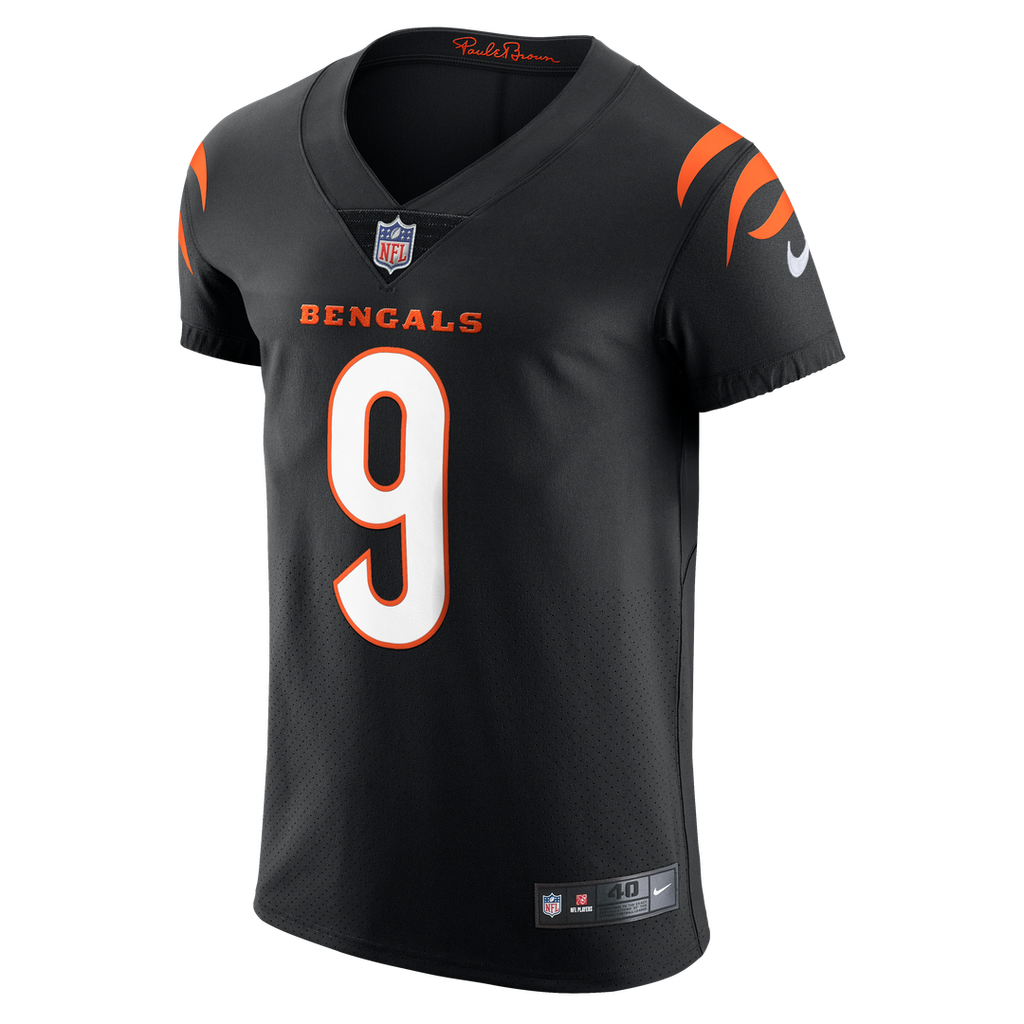 Men's Nike Cincinnati Bengals Joe Burrow Black Vapor Elite NFL Jersey