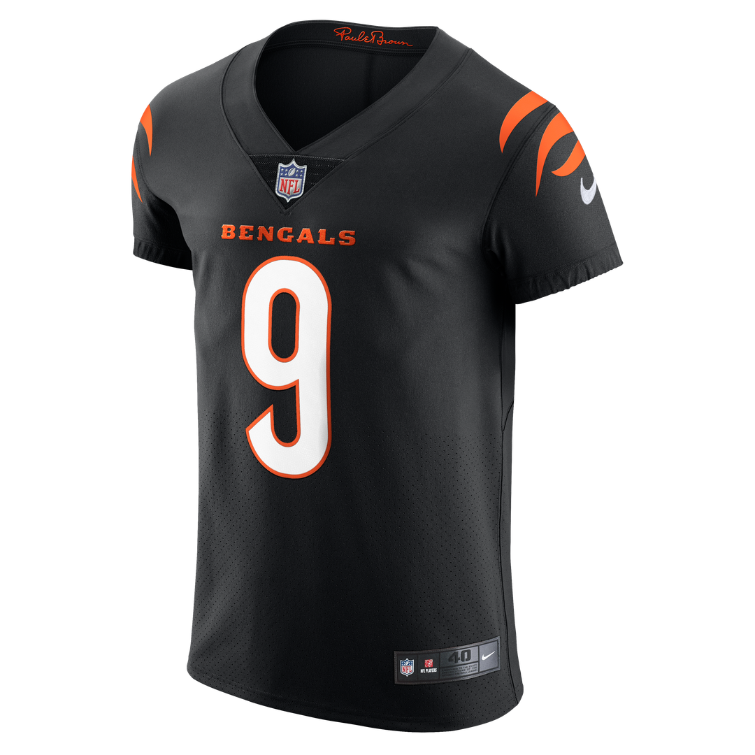 Men's Nike Cincinnati Bengals Joe Burrow Black Vapor Elite NFL Jersey
